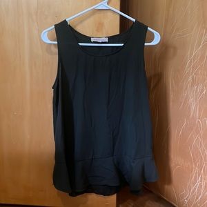 Dark olive green philosophy classy tank top